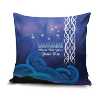 Personalised Matariki New Zealand Pillow Cover Maori New Year Galaxy Koru Pattern - Polynesian Pride