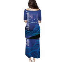 Personalised Matariki New Zealand Puletasi Maori New Year Galaxy Koru Pattern LT14 - Polynesian Pride