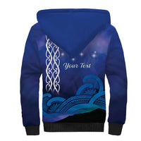 Personalised Matariki New Zealand Sherpa Hoodie Maori New Year Galaxy Koru Pattern LT14 - Polynesian Pride