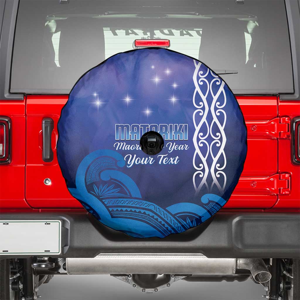 Personalised Matariki New Zealand Spare Tire Cover Maori New Year Galaxy Koru Pattern