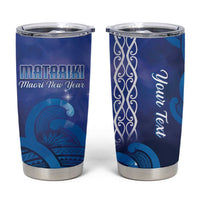 Personalised Matariki New Zealand Tumbler Cup Maori New Year Galaxy Koru Pattern