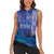 Personalised Matariki New Zealand Women Sleeveless Polo Shirt Maori New Year Galaxy Koru Pattern