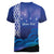 Personalised Matariki New Zealand Women V-Neck T-Shirt Maori New Year Galaxy Koru Pattern