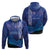 Personalised Matariki New Zealand Zip Hoodie Maori New Year Galaxy Koru Pattern