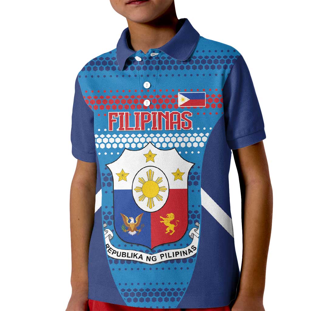 Philippines Football 2026 Kid Polo Shirt Come On Filipinas