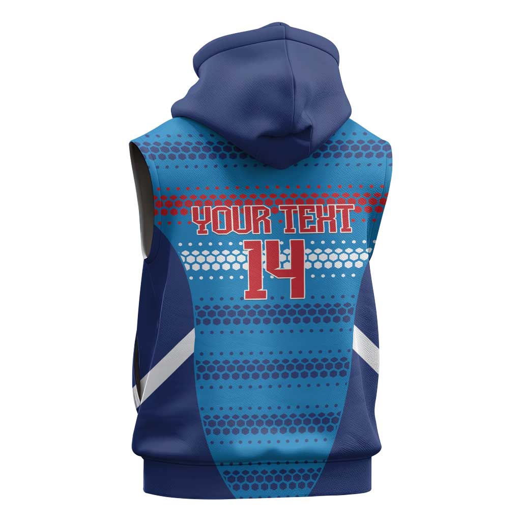 Philippines Football 2026 Sleeveless Zip Hoodie Come On Filipinas
