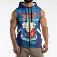 Philippines Football 2026 Sleeveless Zip Hoodie Come On Filipinas