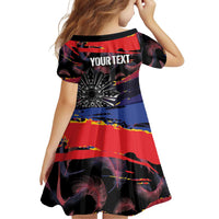 Philippines Sun Tattoo Family Matching Off Shoulder Maxi Dress and Hawaiian Shirt Feathers Filipinas Grunge Style Black