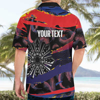 Philippines Sun Tattoo Hawaiian Shirt Feathers Filipinas Grunge Style Black LT14 - Polynesian Pride