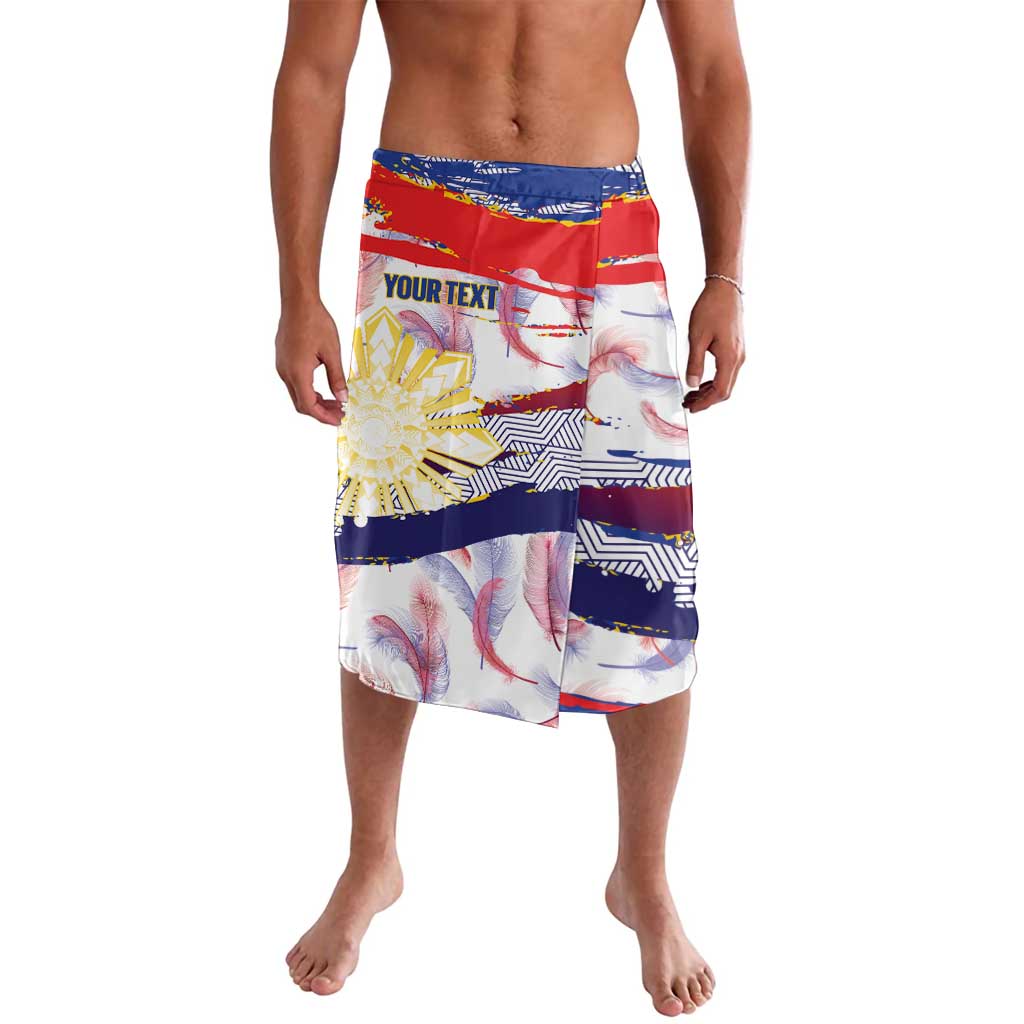 Philippines Sun Tattoo Lavalava Feathers Filipinas Grunge Style White