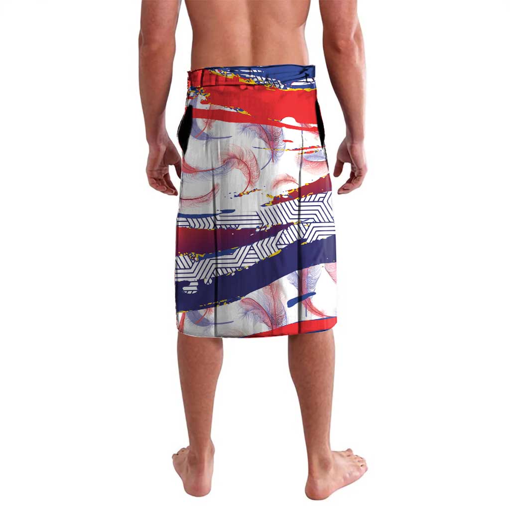 Philippines Sun Tattoo Lavalava Feathers Filipinas Grunge Style White