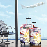 Philippines Sun Tattoo Luggage Cover Feathers Filipinas Grunge Style White LT14 - Polynesian Pride
