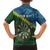 Personalised Solomon Islands Darts Family Matching Puletasi and Hawaiian Shirt Tropical Leaves Melanesian Pattern