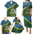 Personalised Solomon Islands Darts Family Matching Puletasi and Hawaiian Shirt Tropical Leaves Melanesian Pattern