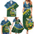 Personalised Solomon Islands Darts Family Matching Summer Maxi Dress and Hawaiian Shirt Tropical Leaves Melanesian Pattern