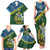 Personalised Solomon Islands Darts Family Matching Tank Maxi Dress and Hawaiian Shirt Tropical Leaves Melanesian Pattern