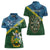 Personalised Solomon Islands Darts Women Polo Shirt Tropical Leaves Melanesian Pattern
