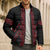 Red Aotearoa Mangopare Kowhaiwhai Niho Taniwha Bomber Puffer Jacket Maori New Zealand - Polynesian Pride