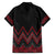 Red Aotearoa Mangopare Kowhaiwhai and Niho Taniwha Family Matching Summer Maxi Dress and Hawaiian Shirt Maori New Zealand