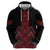 Red Aotearoa Mangopare Kowhaiwhai and Niho Taniwha Hoodie Maori New Zealand