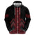 Red Aotearoa Mangopare Kowhaiwhai and Niho Taniwha Hoodie Maori New Zealand