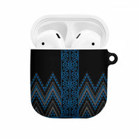 Blue Aotearoa Mangopare Kowhaiwhai Niho Taniwha AirPods Case Maori New Zealand - Polynesian Pride