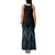 Blue Aotearoa Mangopare Kowhaiwhai and Niho Taniwha Family Matching Tank Maxi Dress and Hawaiian Shirt Maori New Zealand