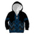 Blue Aotearoa Mangopare Kowhaiwhai and Niho Taniwha Kid Hoodie Maori New Zealand