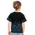 Blue Aotearoa Mangopare Kowhaiwhai and Niho Taniwha Kid T Shirt Maori New Zealand