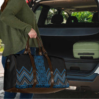 Blue Aotearoa Mangopare Kowhaiwhai Niho Taniwha Travel Bag Maori New Zealand - Polynesian Pride