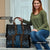Blue Aotearoa Mangopare Kowhaiwhai Niho Taniwha Travel Bag Maori New Zealand - Polynesian Pride