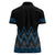 Blue Aotearoa Mangopare Kowhaiwhai and Niho Taniwha Women Polo Shirt Maori New Zealand