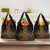 Gold Aotearoa Mangopare Kowhaiwhai and Niho Taniwha Grocery Bag Maori New Zealand