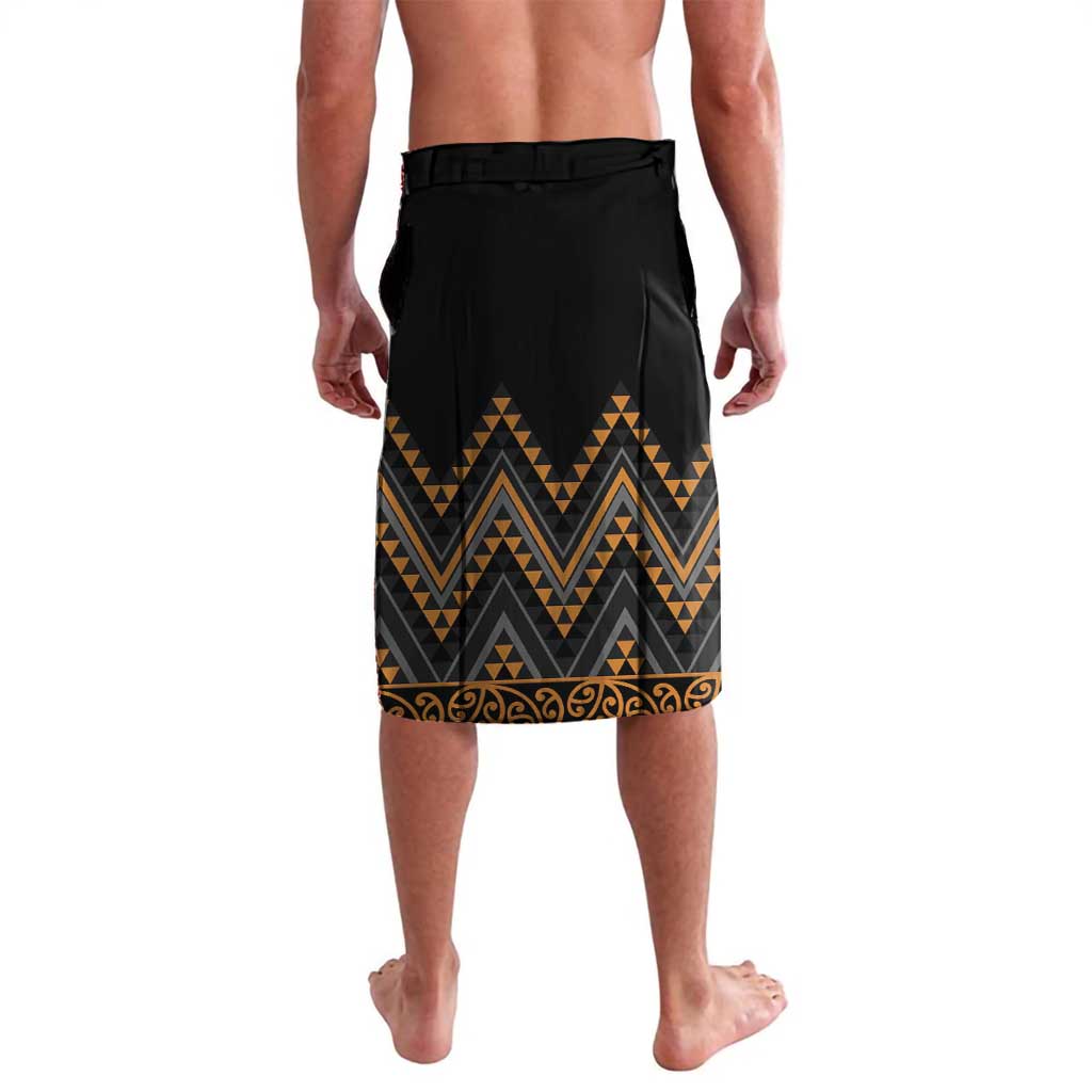 Gold Aotearoa Mangopare Kowhaiwhai and Niho Taniwha Lavalava Maori New Zealand