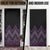 Purple Aotearoa Mangopare Kowhaiwhai Niho Taniwha Door Cover Maori New Zealand - Polynesian Pride