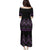 Purple Aotearoa Mangopare Kowhaiwhai and Niho Taniwha Family Matching Puletasi and Hawaiian Shirt Maori New Zealand