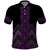 Purple Aotearoa Mangopare Kowhaiwhai and Niho Taniwha Polo Shirt Maori New Zealand