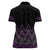 Purple Aotearoa Mangopare Kowhaiwhai and Niho Taniwha Women Polo Shirt Maori New Zealand