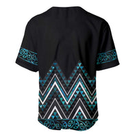 Paua Shell Aotearoa Mangopare Kowhaiwhai and Niho Taniwha Baseball Jersey Maori New Zealand