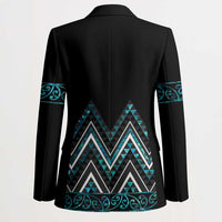 Paua Shell Aotearoa Mangopare Kowhaiwhai Niho Taniwha Blazer Maori New Zealand - Polynesian Pride