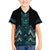 Paua Shell Aotearoa Mangopare Kowhaiwhai and Niho Taniwha Family Matching Off Shoulder Short Dress and Hawaiian Shirt Maori New Zealand
