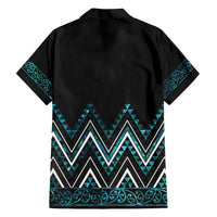 Paua Shell Aotearoa Mangopare Kowhaiwhai and Niho Taniwha Family Matching Short Sleeve Bodycon Dress and Hawaiian Shirt Maori New Zealand