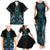 Paua Shell Aotearoa Mangopare Kowhaiwhai and Niho Taniwha Family Matching Tank Maxi Dress and Hawaiian Shirt Maori New Zealand