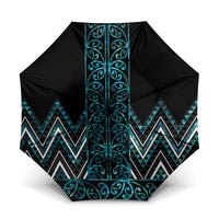Paua Shell Aotearoa Mangopare Kowhaiwhai Niho Taniwha Umbrella Maori New Zealand - Polynesian Pride