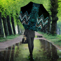 Paua Shell Aotearoa Mangopare Kowhaiwhai Niho Taniwha Umbrella Maori New Zealand - Polynesian Pride