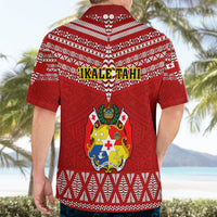 Tonga Rugby Hawaiian Shirt 2023 World Cup Tongan Kupesi Ngatu Pattern LT14 - Polynesian Pride