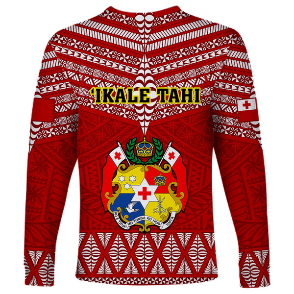 Tonga Rugby Long Sleeve Shirt 2023 World Cup Tongan Kupesi Ngatu ...
