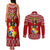 Custom Tonga Rugby Couples Matching Tank Maxi Dress and Long Sleeve Button Shirts 2023 World Cup Tongan Kupesi Ngatu Pattern LT14 - Polynesian Pride
