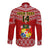 Custom Tonga Rugby Long Sleeve Button Shirt 2023 World Cup Tongan Kupesi Ngatu Pattern LT14 - Polynesian Pride