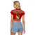 Custom Tonga Rugby Raglan Cropped T Shirt 2023 World Cup Tongan Kupesi Ngatu Pattern LT14 - Polynesian Pride